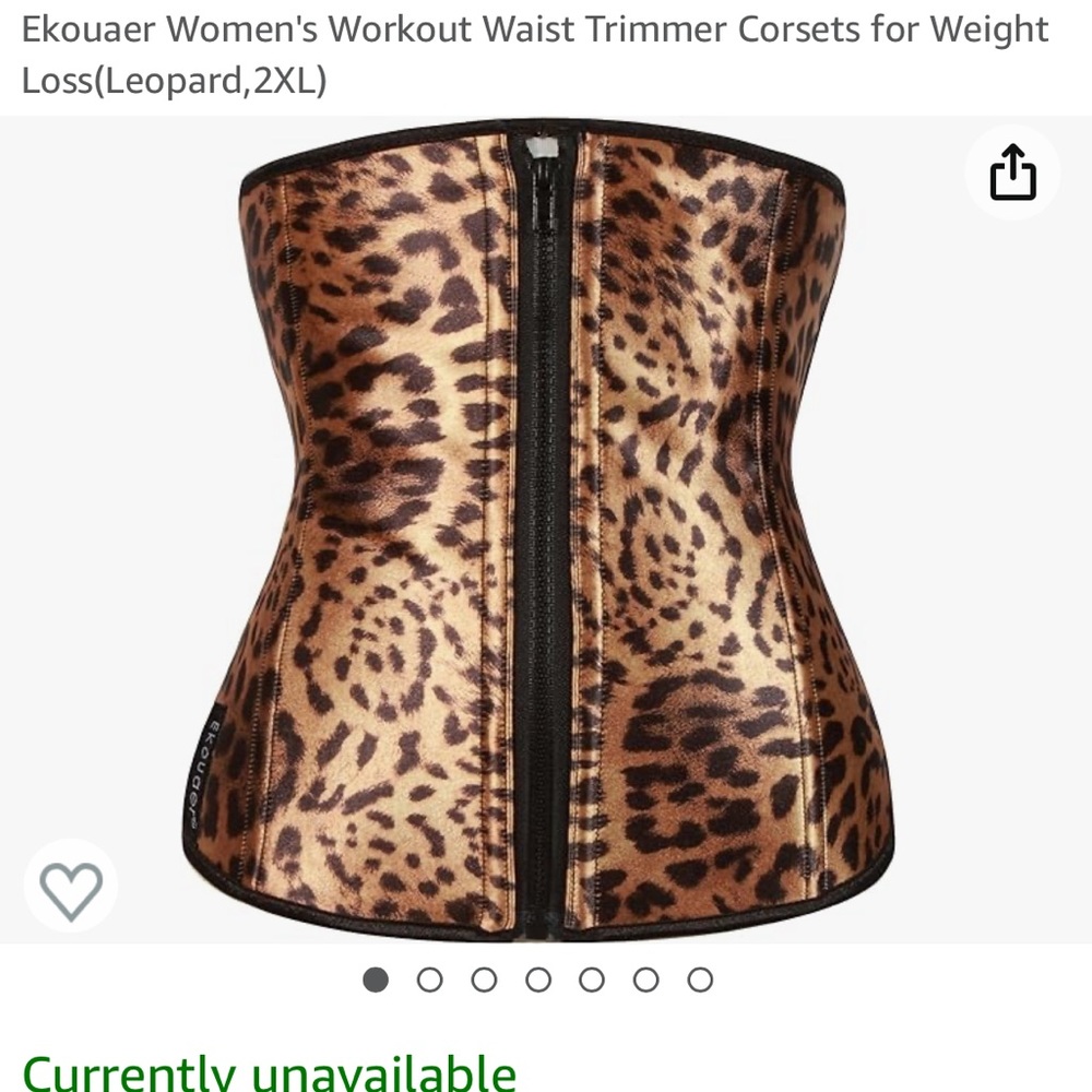 Leopard print corset/waist trainer